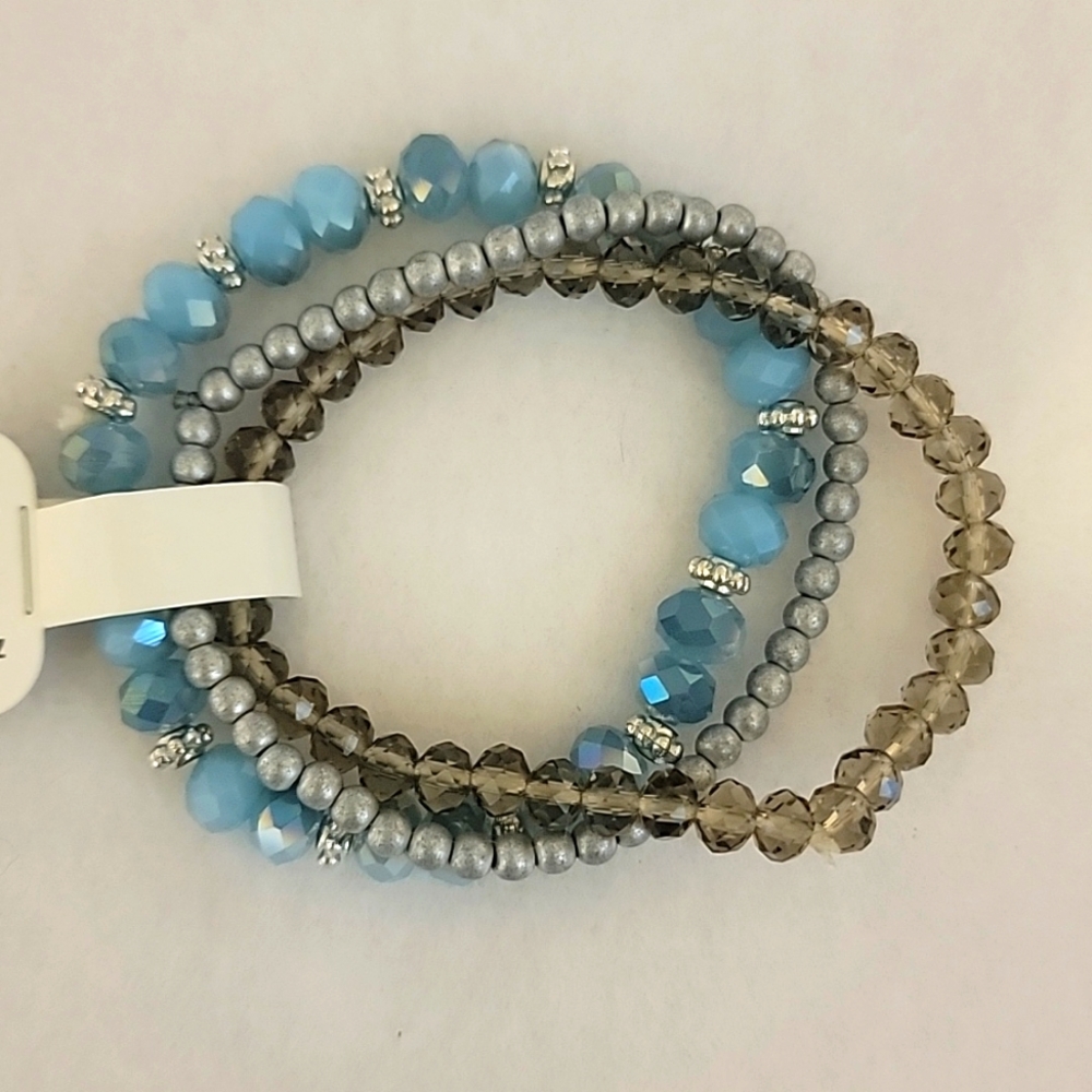 Bead Landing crystal bracelet